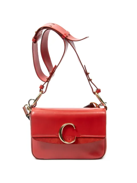 Chloé Pre-Owned small Chloé C shoulder bag Red 0119566516
