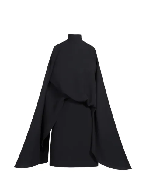 Taller Marmo Bacall high-neck open-sleeve dress Black TMSS2603133