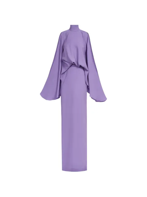 Taller Marmo Bacall high neck dress Purple TMSS2601344