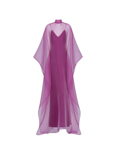 Taller Marmo Sphinx high-neck kaftan dress Pink TMSS2617393