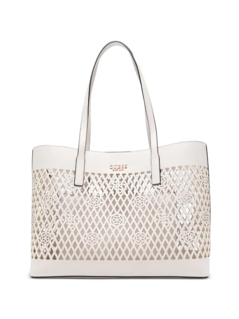 GUESS USA Letty cutout tote bag White PG991124