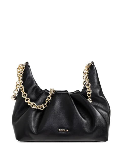 Furla Delia chain lambskin shoulder bag Black WE00837BX2269