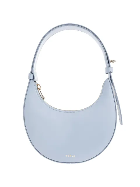Furla Delizia crescent zip mini tote bag Blue WE00649AX0733