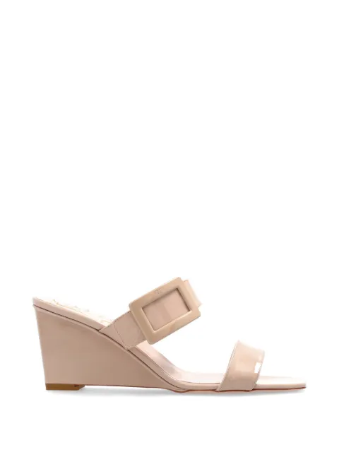 Roger Vivier buckle strap leather sneakers Neutrals RVW80544430D1P
