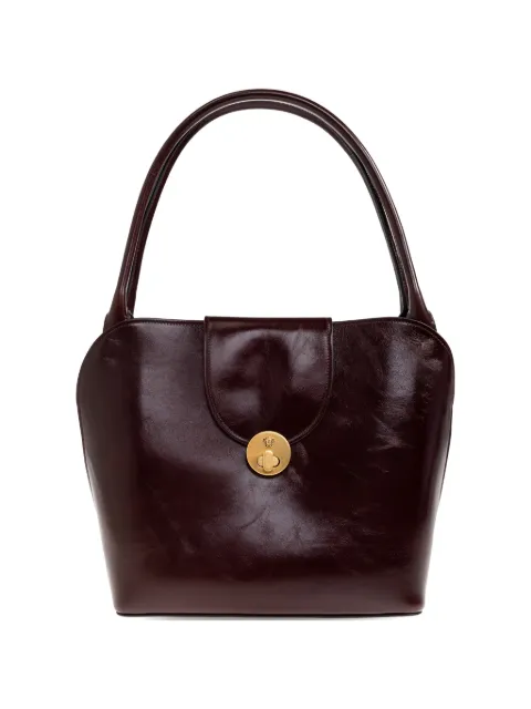 Versace Vivian leather shoulder bag Brown 10232411A17428