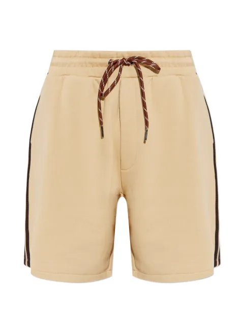 Moncler drawstring-detail striped cotton shorts Neutrals L10918H00012899V4