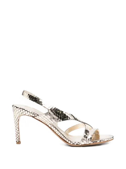 Del Carlo Cannes 11527 strappy snake-effect sandals Gold 11527VIPER