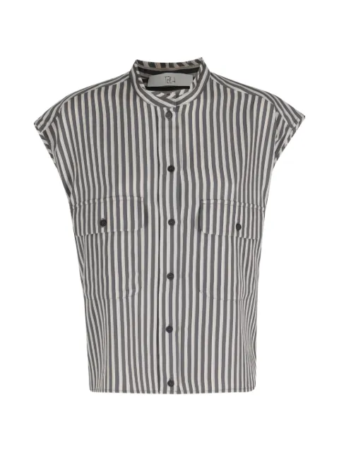Tela striped pocket shirt Grey 020187010539098