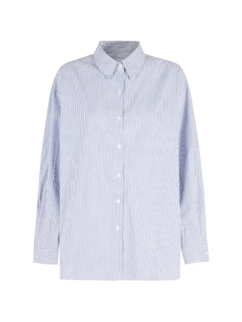 La Piscine button-up striped shirt Blue LS261WS005PP011098