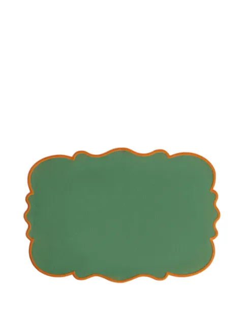 Bitossi Home scalloped placemat set (set of two) Green FLO00401