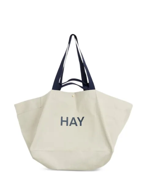 HAY snap-closure tote bag Grey AE374A603AB48HAY