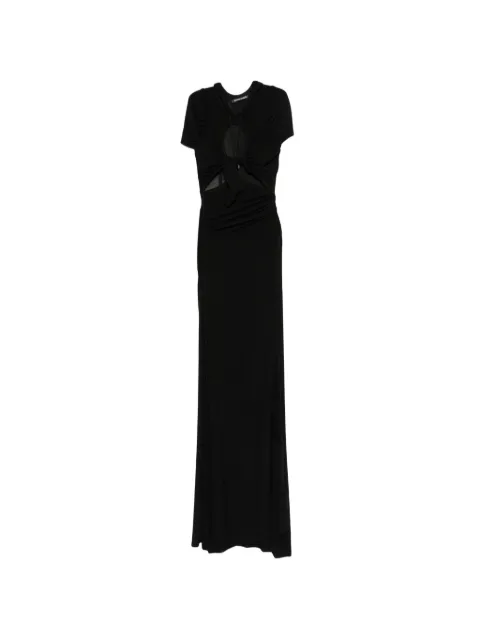 Ottolinger tie-detail maxi dress Black 10450390301