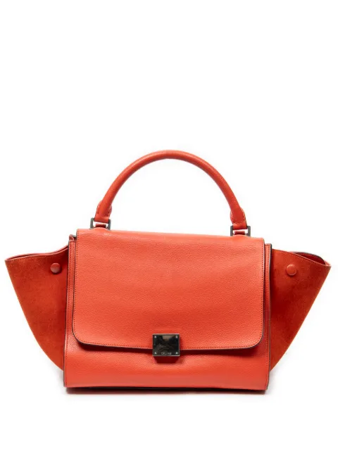 Celine Pre-Owned Trapeze leather tote bag Orange WAT3164WCU3164