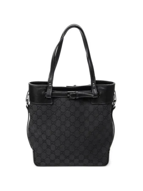 Gucci Pre-Owned Tall Belt tote bag Black 107757