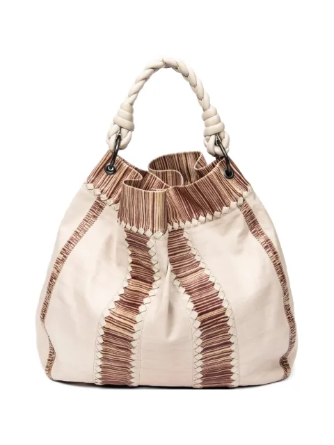 Bottega Veneta Pre-Owned panelled bucket bag Neutrals B00147883A