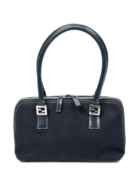 Fendi Pre-Owned small FF Boston shoulder bag Blue 232116472018