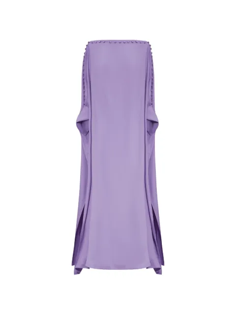 Taller Marmo Mila button-embellished maxi dress Purple TMSS2655344