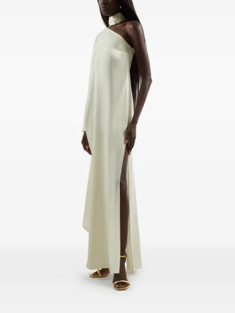 Taller Marmo Florinda one-shoulder slit dress Neutrals TMSS2658105
