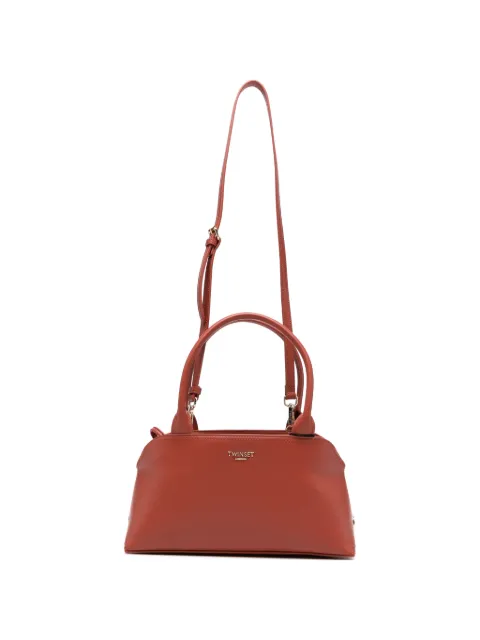 TWINSET logo-plaque tote bag Brown 261TD8141