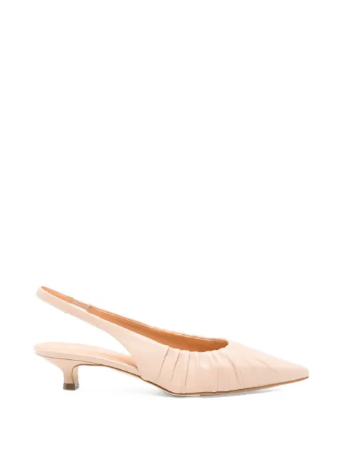 Julie Dee ruched heeled pumps Neutrals GE124