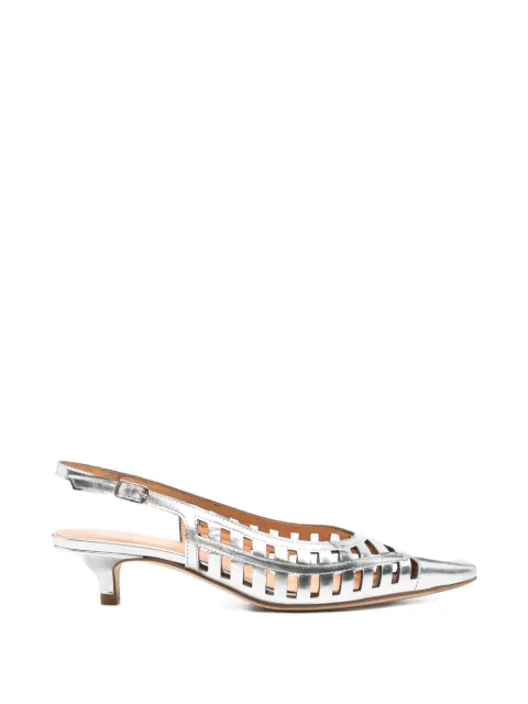 Julie Dee cut-out pumps Silver ME631