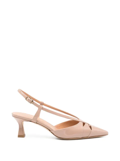 Julie Dee cut-out slingback heeled pumps Neutrals CE401