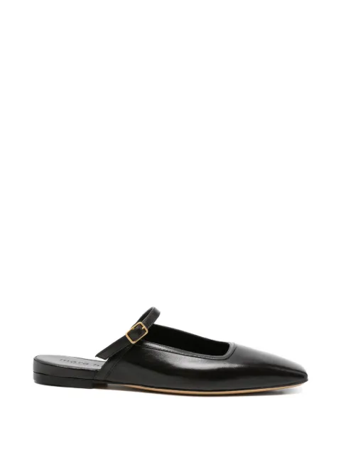 mara bini buckle strap mules Brown Z573