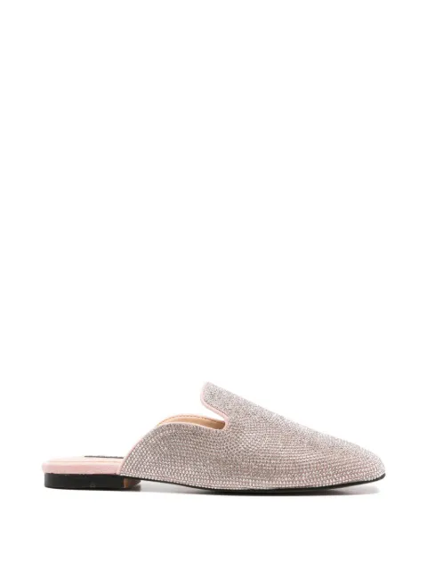 TWENTY FOURHAITCH Aukena embellished mules Pink AUKENA