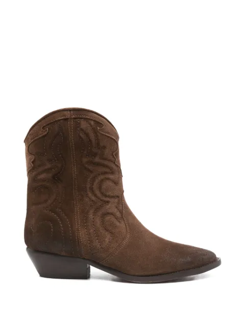 Julie Dee ankle cowboy boots Brown ME609