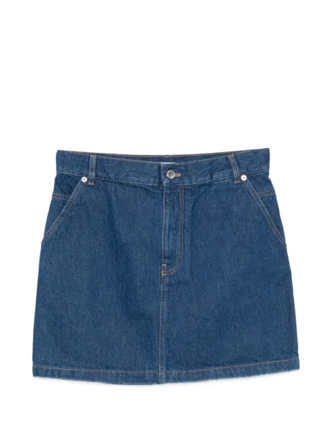 Maison Kitsuné regular-fit denim mini skirt Blue QW01501WD4023