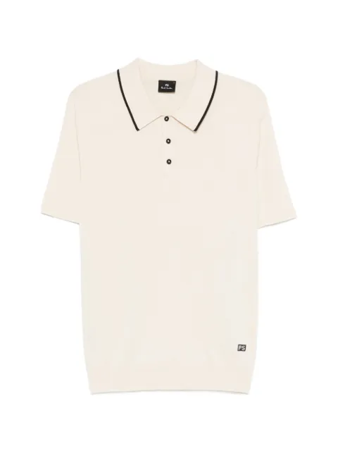 PS Paul Smith piped polo shirt Neutrals M2R818ZV22594