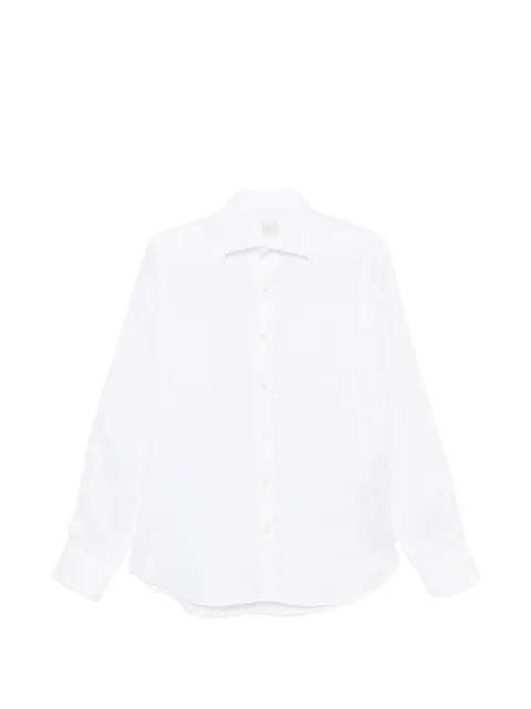 120% Lino long-sleeve shirt White 33AL2M19O5000G439700718101