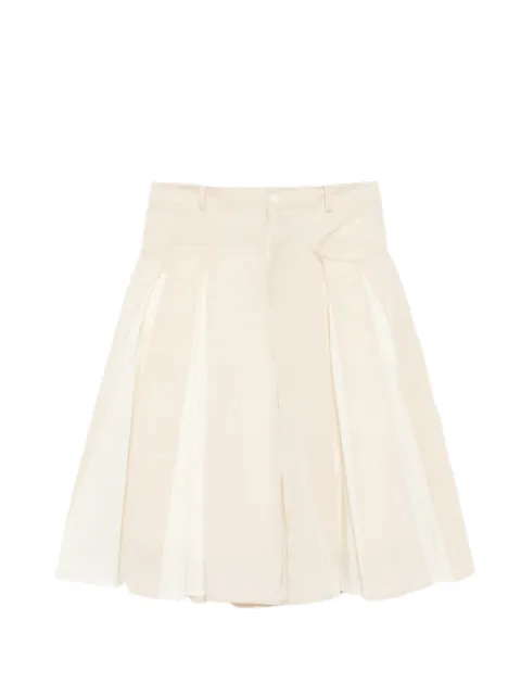 COTEMP pleated panelled shorts Neutrals R14PASSC