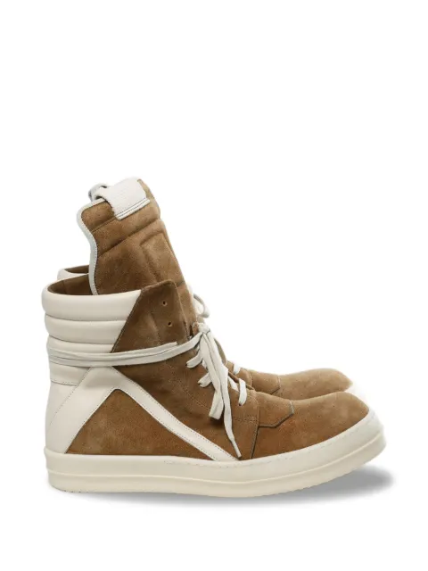 Rick Owens high-top lace-up sneakers Brown RU01F2894LCSUCO