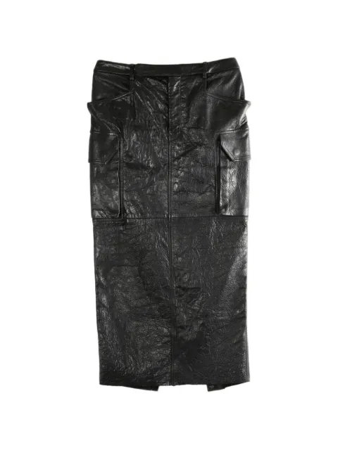Rick Owens Firbanks maxi skirt Black RP01F6365LBE