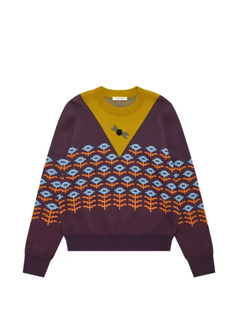 Craig Green patterned crew-neck sweater Purple CGSS26CKNJU81DSM