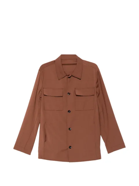 michael coal James pocket button-fastening overshirt Brown MCJAM3687S26