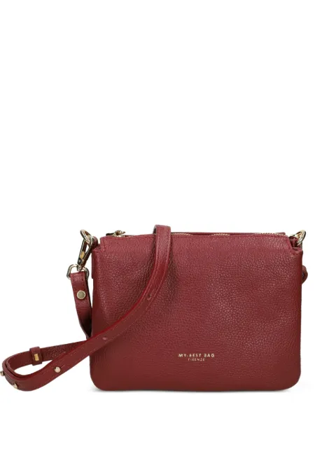 MY BEST BAG zip leather cross body bag Red 1020
