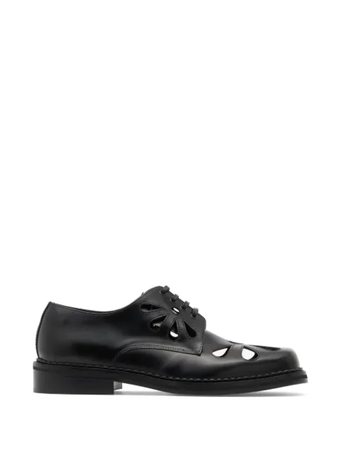 Simone Rocha Daisy cut-out lace-up loafers Black BRG20M0740SS26BLACK