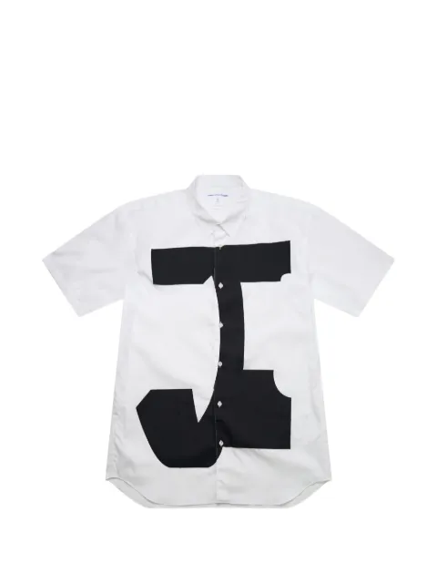 Comme Des Garçons Shirt graphic-print short-sleeve shirt White FQB012