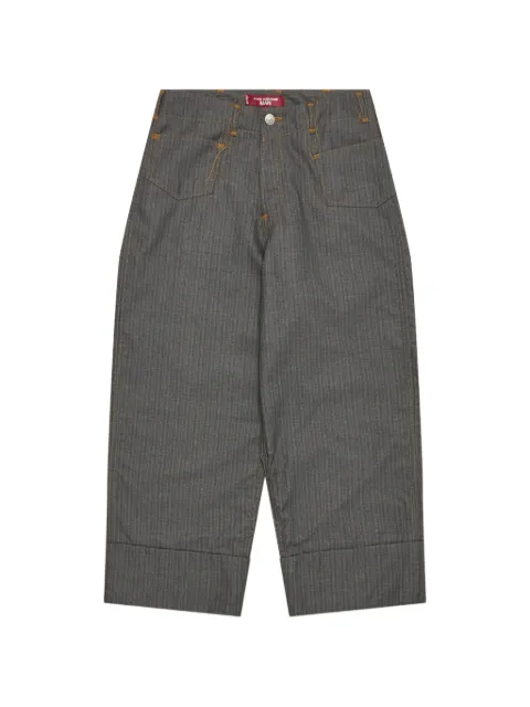 Junya Watanabe MAN pinstripe-pattern trousers Grey WQP205