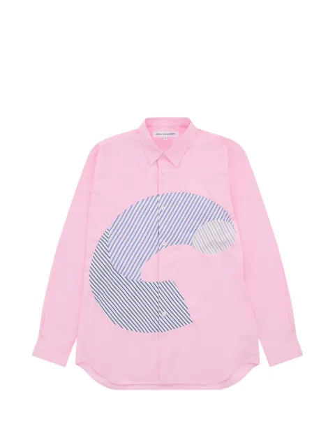 Comme Des Garçons Shirt panelled shirt Pink FQB005