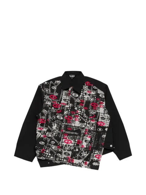 Black Comme Des Garçons x Filip Pagowski printed jacket Black 1QJ005052