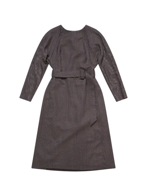 MM6 Maison Margiela belted midi dress Brown S62DD0050M35636