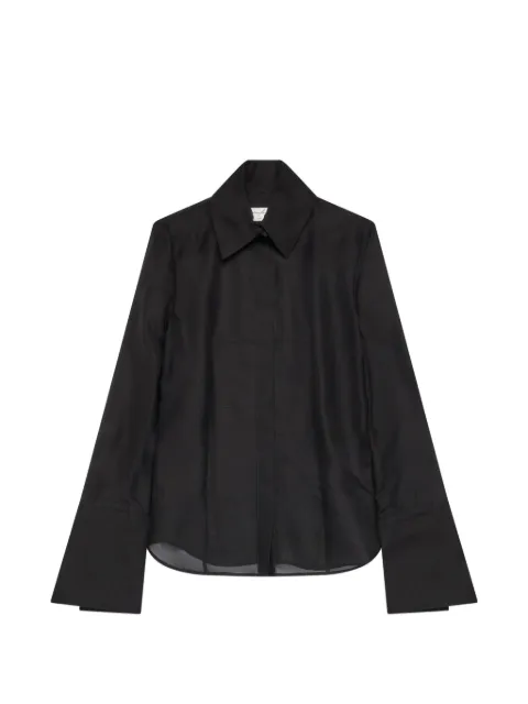 matieres fecales Sclera semi-sheer shirt Black MAT02B102SS26SCLERABLACK