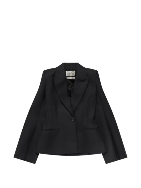 matieres fecales Sclera single-breasted blazer Black MAT02J101SS26SCLERABLACK