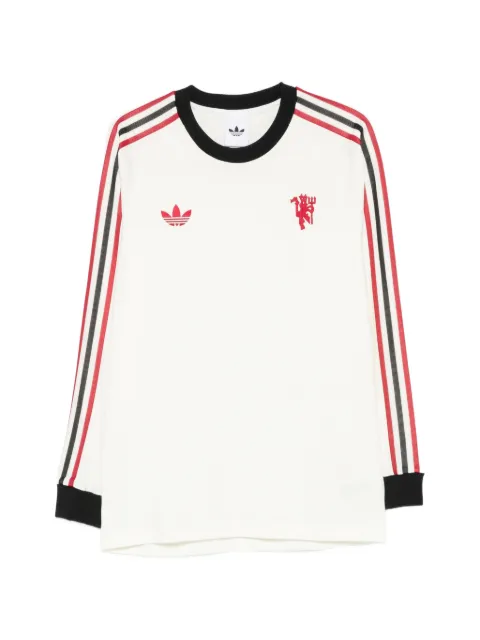 adidas Manchester United 3-stripes graphic-print T-shirt White JZ2235