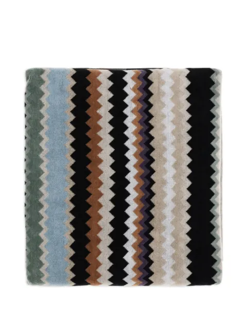 Missoni Home zig-zag stripe towel Black 1F3SP99125