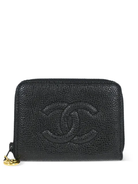 CHANEL Pre-Owned 1998 logo-embossed wallet Black 117412