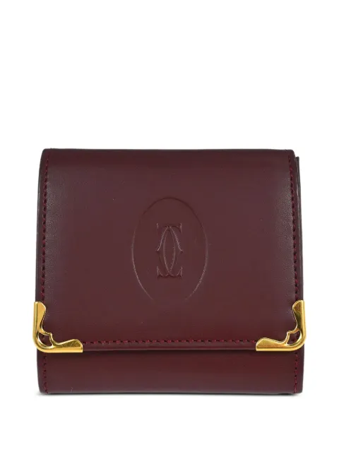 Cartier 1990-2000s leather wallet Red 125894